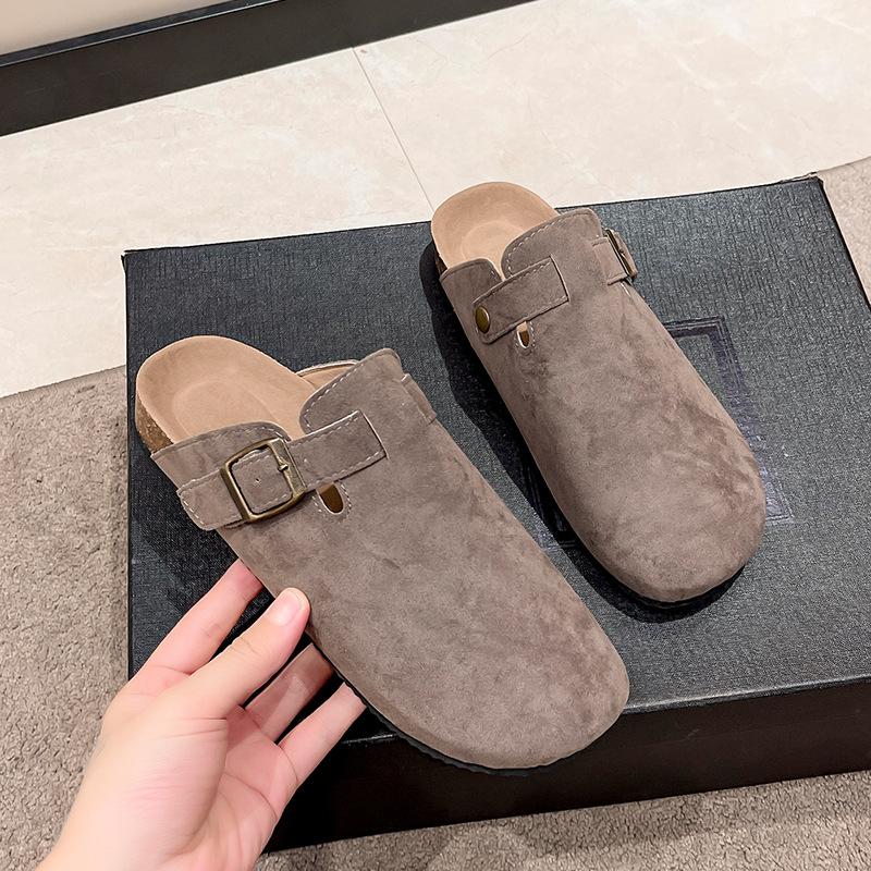 Herren Kork Clogs Sandalen Sommer Slipper Strandschuhe Zuhause Flache Hausschuhe mit Fußgewölbeunterstützung Modemarke Kork Clogs Schuhe für Herren