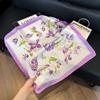 New artificial silk shell marine silk scarf 71cm square scarf professional scarf shawl scarf