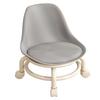 Kids Low Rolling Stool with Backrest Low Height Roller Stool with Universal Wheels Low Roller Seat
