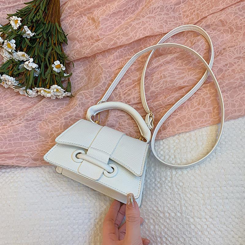 Fashionable Korean Style Shoulder Crossbody Bag Premium Pu Leather Square Bag