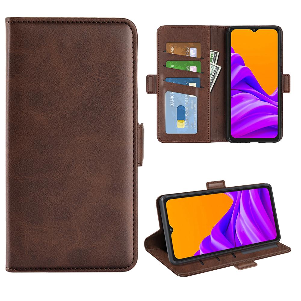 For Samsung Galaxy Xcover7 Case Calf Texture Leather Wallet Phone Cover