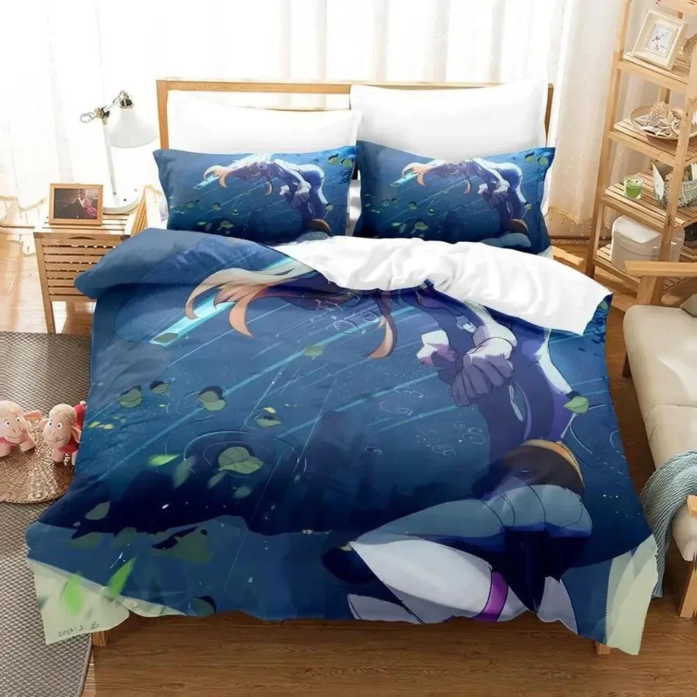 3D New Anime Game Mega Man Zero Bedding Set Printed Bed Set With Pillowcase Bed Duvet Cover Single Double Queen Super King Size