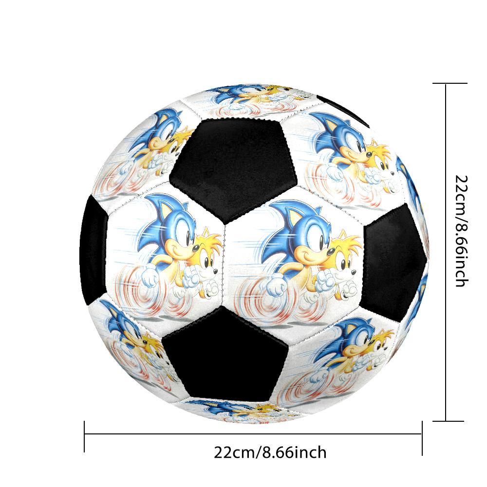 Sonic the Hedgehog3 Soccer Ball Colorful All Ages Machine Stitched PVC Competition Ready Durable High-Bounce.SIZE5