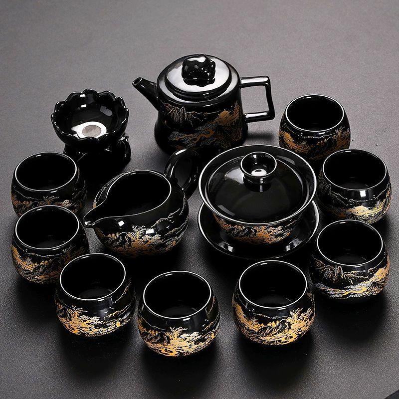 

Japanese Style Automatic Ceramic Kung Fu Tea Set