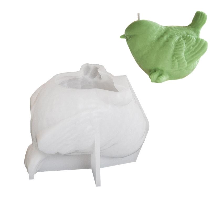 Flexible Silicone Mold for Creating Unique 3D Bird Figurines Accessory for Enthusiasts and Home Decoration Daily Use