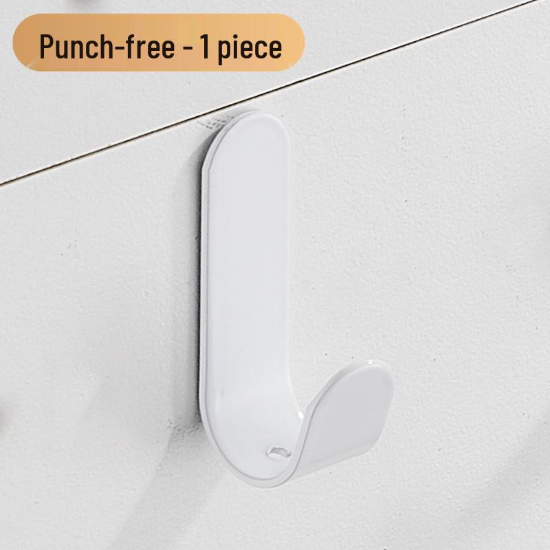 No-Drill Wall-Mounted Metal Hooks for Bathroom, Door, Hat, and Coat – Strong Adhesive Iron Hardware