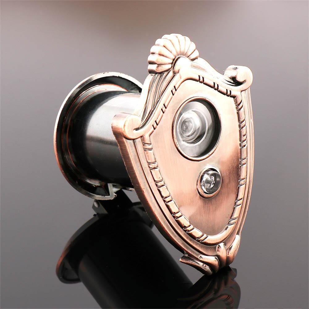 Wide Angle Home Security Hole Viewer 180 Degree Cat's Eye Doorbell Security Door Peep Sight Hole