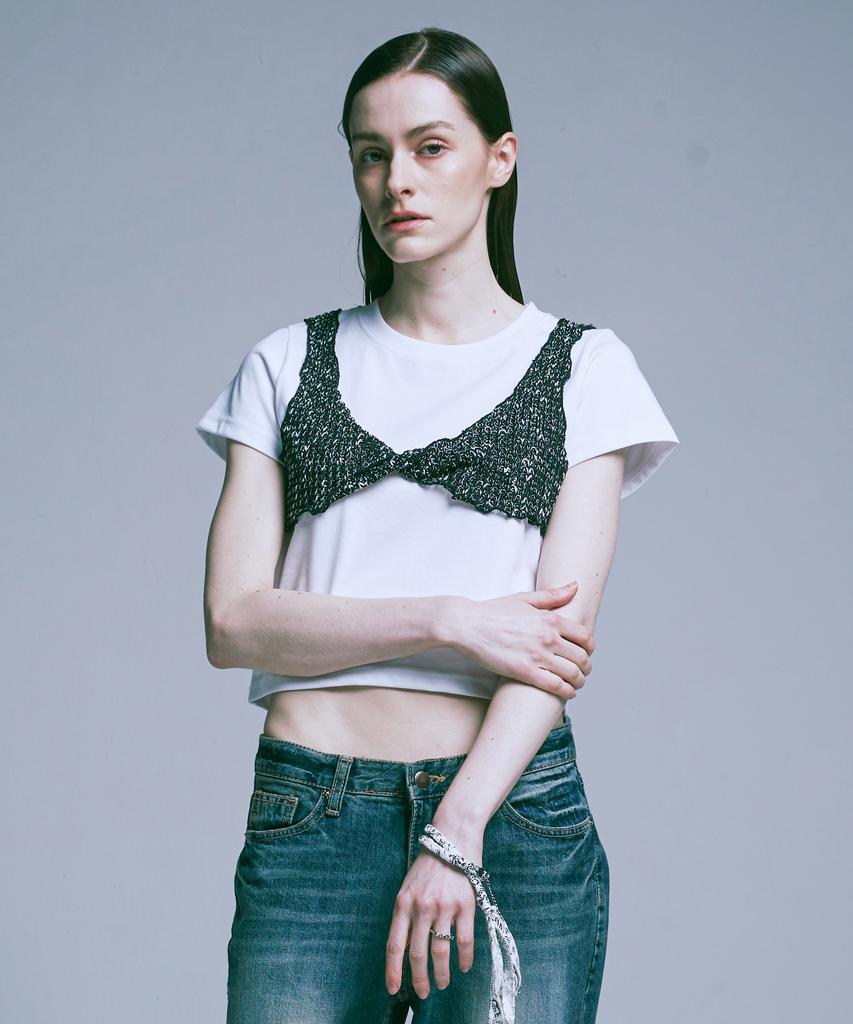 SSY Bustier Crop T-Shirt
