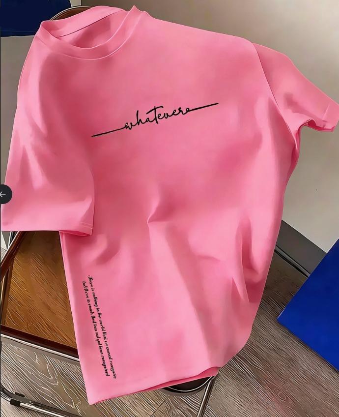 2026 Summer new Casual Sports pure Cotton T-shirt Men's Women's Simple Letter-Printed Round-neck Short-sleeved Top Streetwear