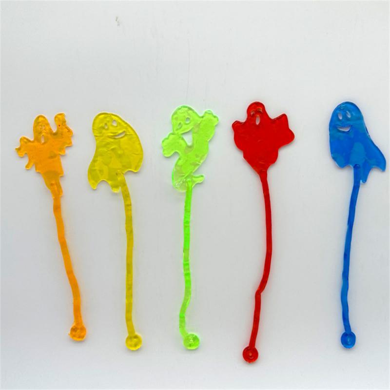 10Pcs Fun Kids Birthday Party Favor Mini Sticky Spider Web Toy Gift Bag Giveaway Pinata Filler Halloween Carnival Party Supplies