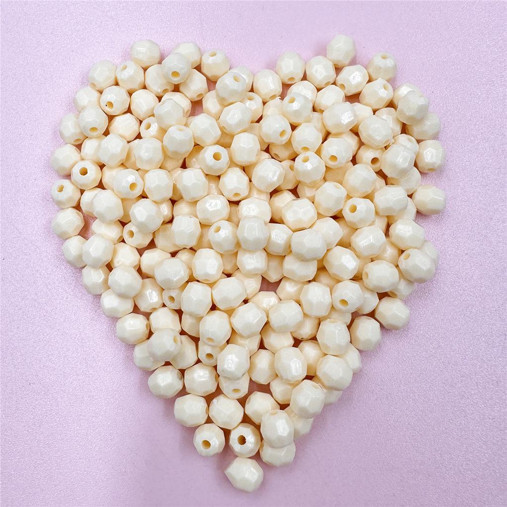 Accessories Polyhedral Macaron Color Bracelet DIY Earrings 5.5*6mm Jewelry Making Fashion 100pcs Faceted Pendants Materials Oval Beads