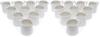 Set of 20 Single-Serve Ceramic Milk Pitchers, Pure White, for Creamers and Creamers. ACSWEBSHOP Original, Direct from the Manufacturer.