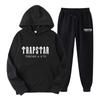 TRAPSTAR Print Womens Tracksuit Fleece Hoodie Set Loose Casual Streetwear