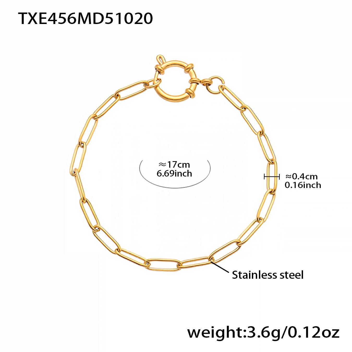 Qiong Yao 18K Gold Plated Irregular Glue Beads Jewelry Bracelet Necklace Clasp