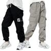 Frühling Herbst Junge Lässige Cargohosen Briefdruck Locker Sport Hosen Für 5 6 8 10 12 14 Jahre Teenager Jungen Baumwollhosen