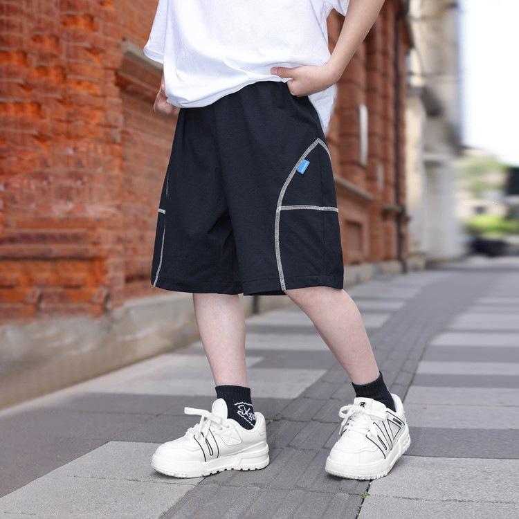 Summer Boys' Thin Loose Sports Shorts - Trendy, Versatile Five-Point Pants for Kids