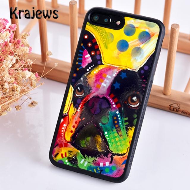 Krajews Cute Puppy Pug French Bulldog box Phone Case Cover For iPhone 17 Air 16 15 14 plus 12 13 pro max Fundas