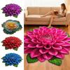 Non-slip 3D Flower Carpet Special-shaped Bathroom Floor Mat  for Living Room Tea Table Bedside
