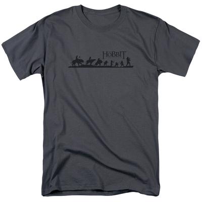 Der Hobbit Marsch T-Shirt Herren Lizenzierte Fantasy Film T-Shirt Anthrazit