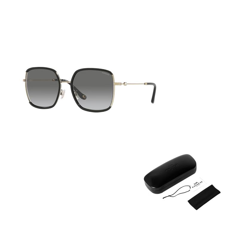 Coach Gradient Logo Comfortable Sun Protection Irregular Shape Sunglasses Women sunglasses Gold 0HC7139BD-934611