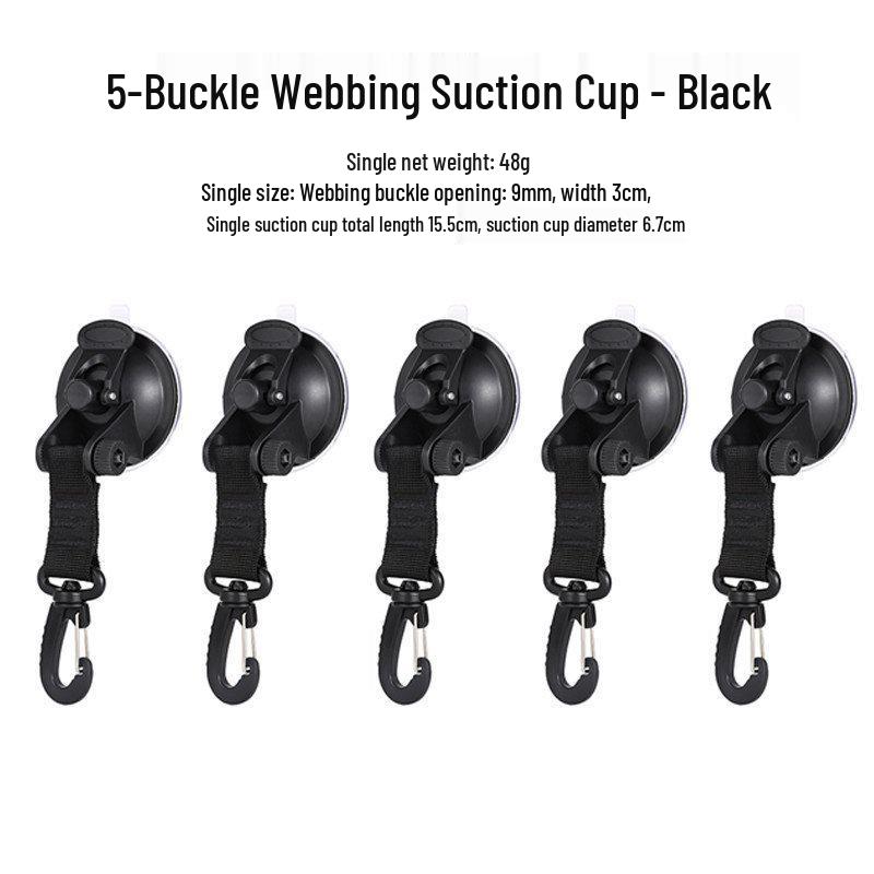 Suction Cup Hook for Wall, Glass, and Car Roof Tent Storage