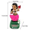 Hawaii Girl Dashboard Hawaii Dancing Girl Car Dashboard Decorations Solar Dancing Figure Toy Hawaiian Shaking Head Dancer