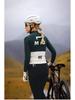 Lampaida Women's Vintage Style Fleece Cycling Jersey Long Sleeve Set - Frost Shadow Design