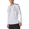 adidas X Mercedes-Amg Petronas F1 Team Maglia da Pilota Girocollo Manica Lunga T-Shirt Uomo Top Bianco Nero JX5801