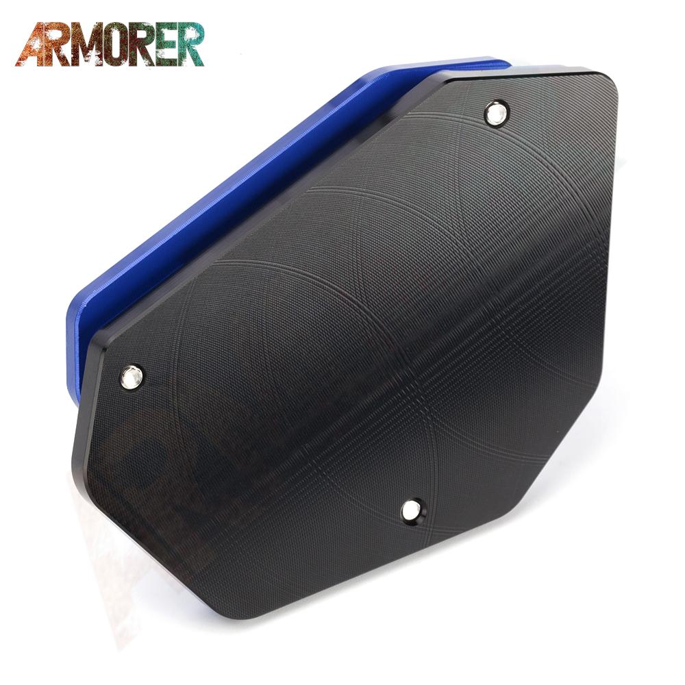 Side Stand Extension Pad Support Plate Enlarge Stand Motorcycle Accessories For BMW F750GS F 750GS F750 GS F 750 GS 2017 -