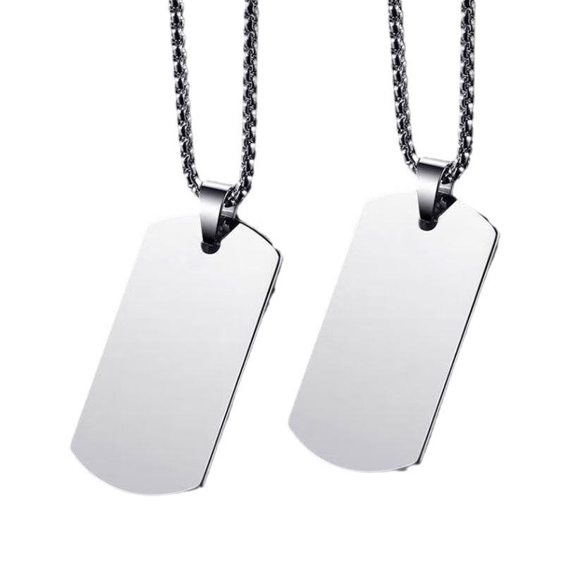 Набор ожерелий с подвесками-жетонами для собак из нержавеющей стали OLOMM