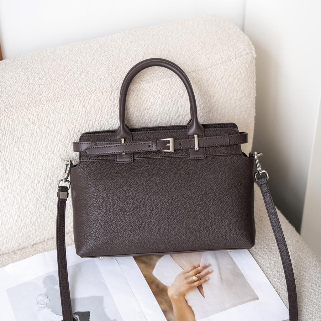Hochwertige Pitot-Tasche Einzelschulter-Crossbody-Ledertasche Einfache und vielseitige Tasche für den Weg zur Arbeit