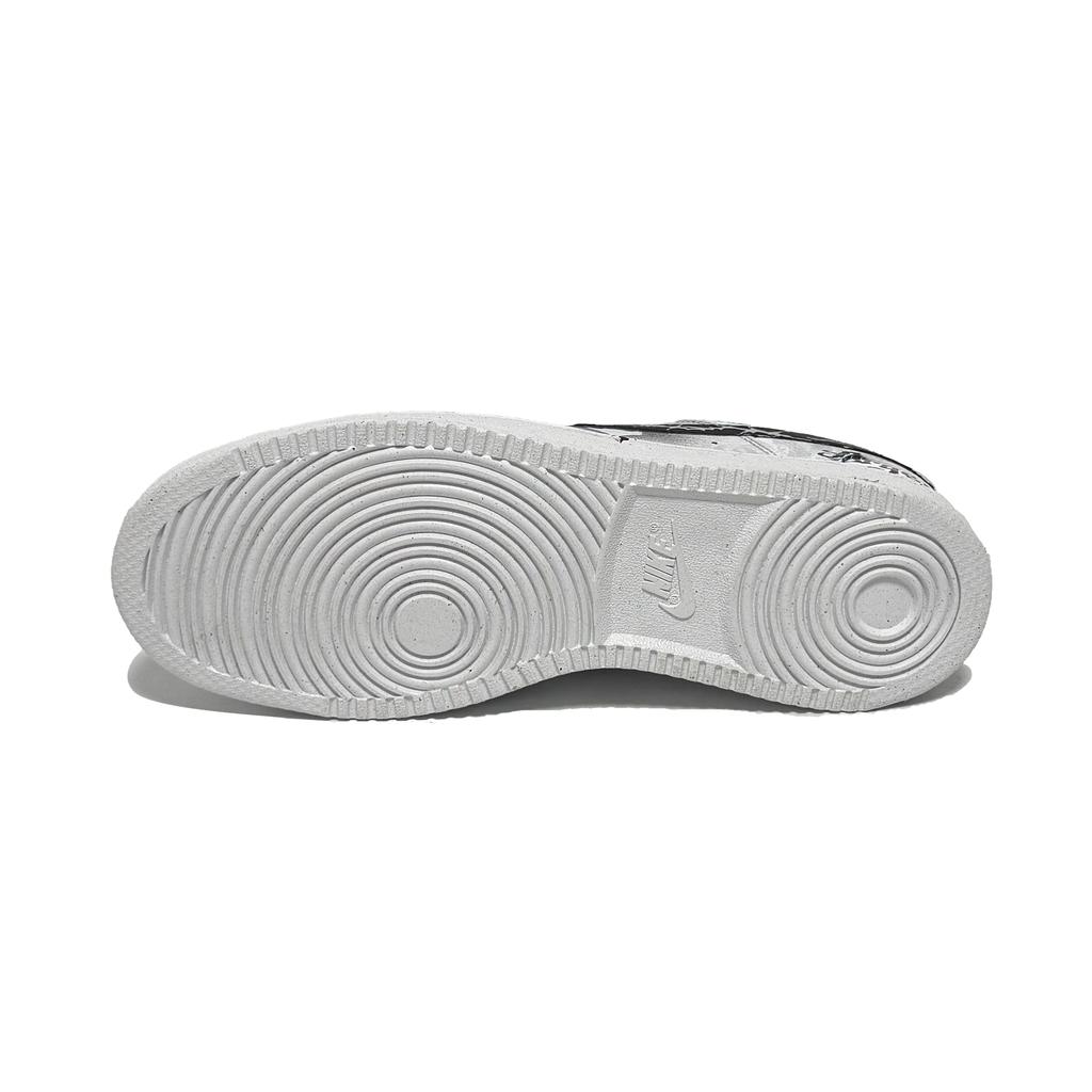 Nike Court Vision 1 Dark Thorn Lightweight And Breathable Low top Skateboard Shoes Men's Black White DH2987-101(Team61-)