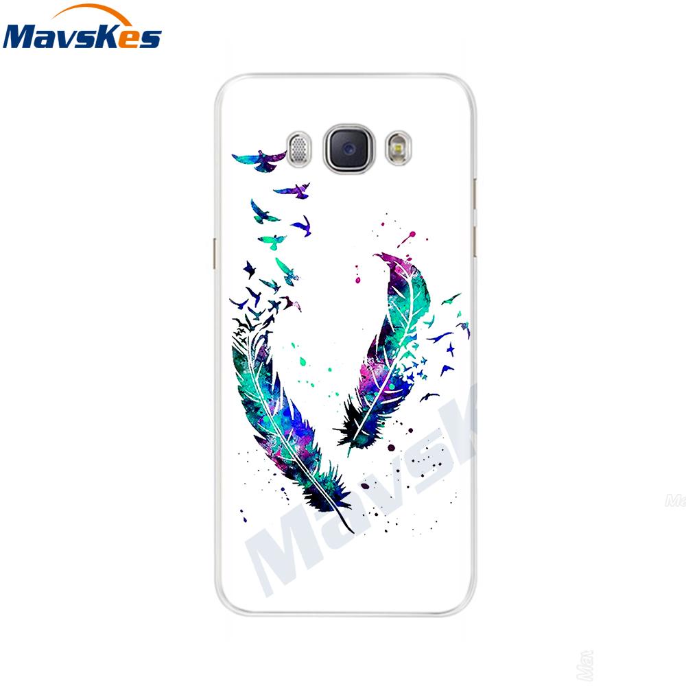 For Samsung J7 2016 Case Print Flower Soft Silicone Back Cover For Samsung J7 2016 TPU Phone Case For Samsung Galaxy J7 2016