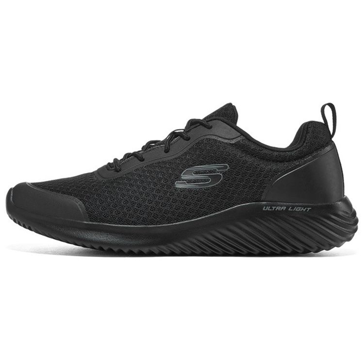 Skechers Bounder Mesh Comfortable Sports Shoes Men Sneakers Black 232005-BBK 39