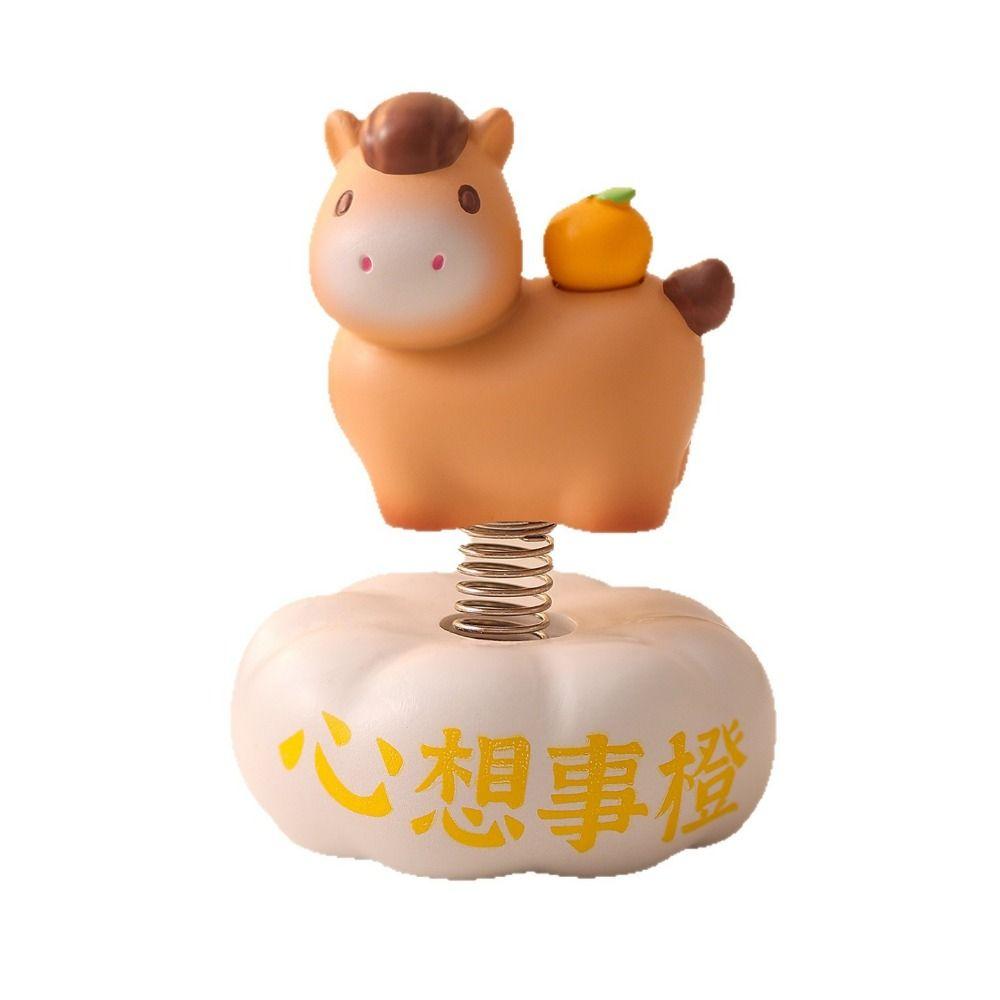 Chinese Style Chinese New Year Decoration Multicolor Zodiac Horse Ornaments  Office Desk Ornament
