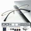 Half Frame Ultra-light Alloy Frame Photochromic Short Sight Anti Blue Ray Sunglasses Computer Hyperopia Prescription Men Glasses