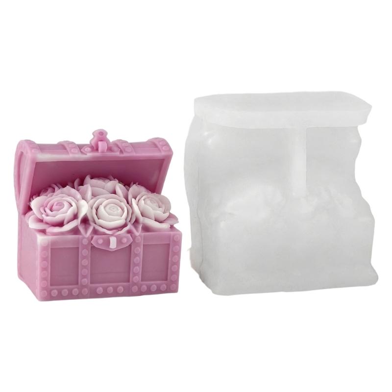 Detailed Rose Designs Silicone Candle Mould For Creating Beautiful Decorative Candle Home