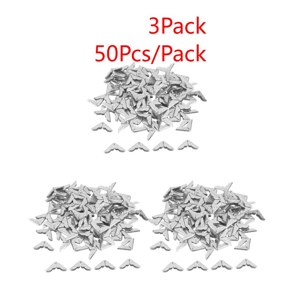 100-500Pcs Scrapbooking Albums Corner Protector Card File Menu Metal Book Corner for Scrapbooks Photo Albums Decorative Corners