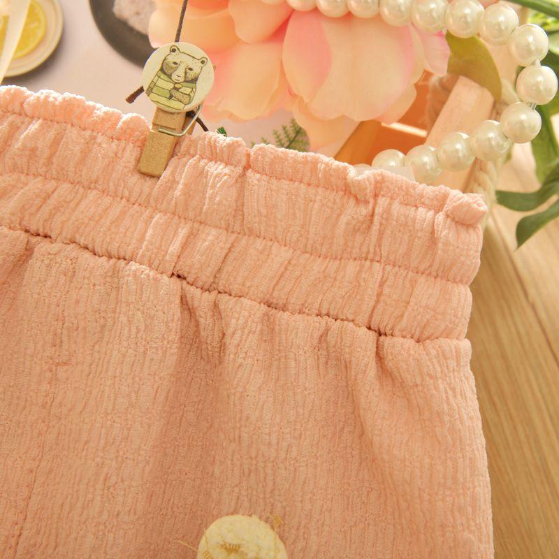 Children's Leggings Summer Cropped Pants, Baby Summer Clothes Outer Pants Thin Design