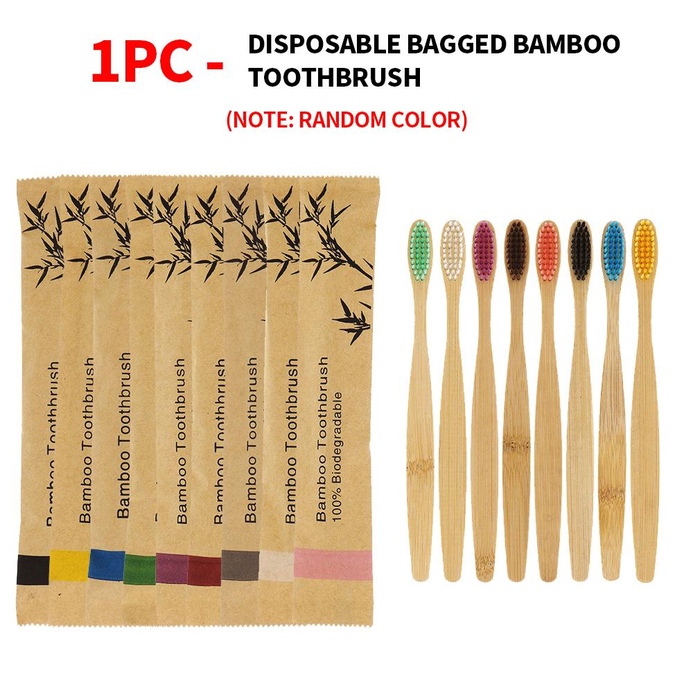 

10, 5, 3, 1- High end disposable bagged bamboo toothbrush - Degradable