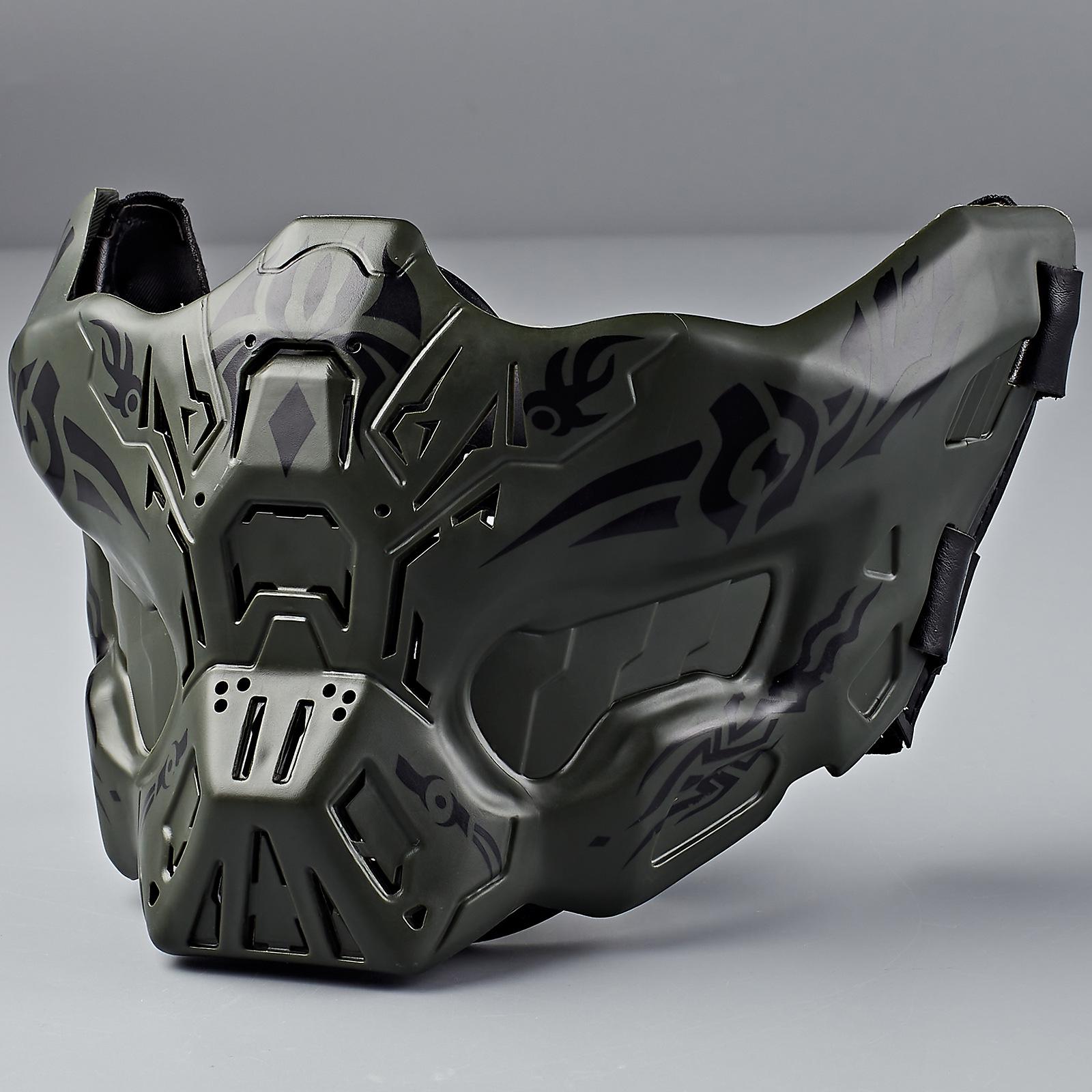 

Tactical Silicone Half-Face Mask for Halloween, Film, and CS Shooting