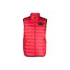 Loose Fit Stand Collar Zipper Letter Print Vest Men Tops Red 6RPQ02P-N5ZZ1-462