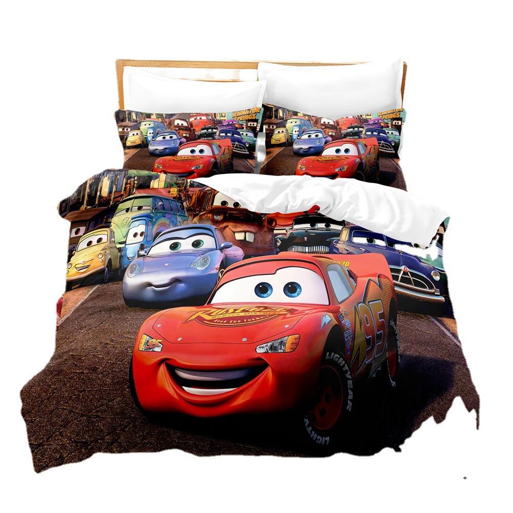 Cars 3D Digital Printing Three-Piece Set