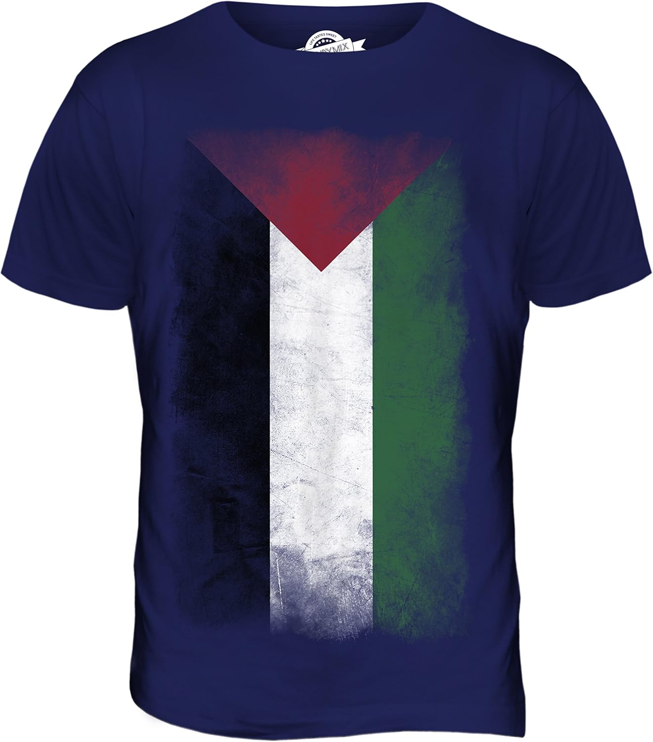 Palestine Faded Flag Mens T Shirt Top T-Shirt 4XL