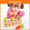 Wooden Carrot Digital Pulling Game Educational Toy For Toddler Learning Play And