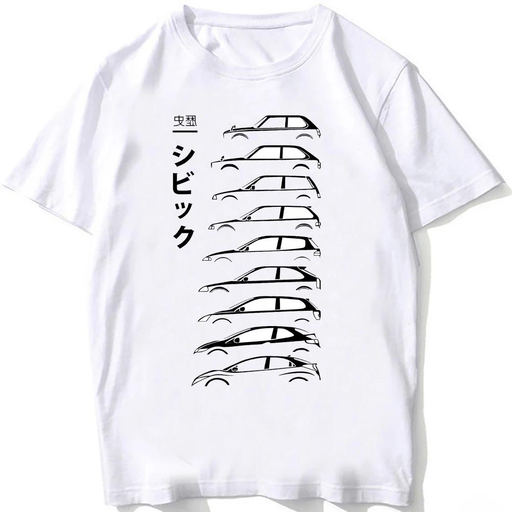 

Hip Hop Japan Style Men Short Sleeve JDM Mugen Power T-Shirt Honds Civic Type R EG EK Car Classic T shirts Boy Casual White Tees L