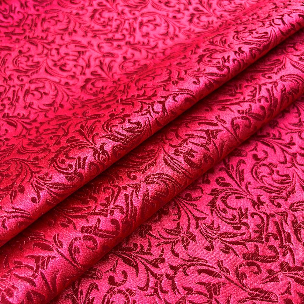 Brocade Žakárový Vzor Pšeničný Květ Látky Damask Pro Šití Cheongsam A Kimono Materiál DIY Ruční Práce Satén Cos Šaty Taška