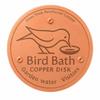 10cm Copper Bird Bath Disk Round Copper Plate with 3 Raised Support Points for Garden Bird Baths Fountains Outdoor Water Bowls