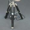 Silver Spot Light with Black Polished Wood Tripod 76 Cm