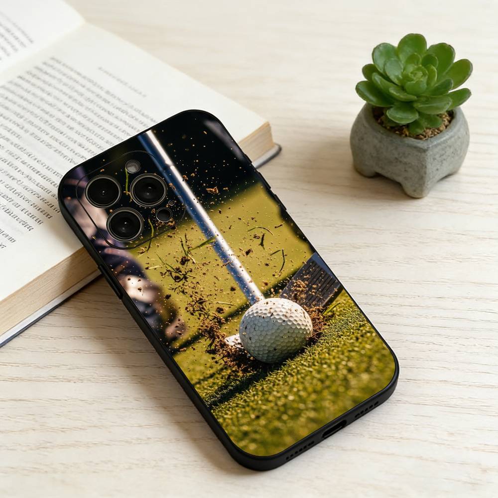 

the sport of golf Phone Case For iPhone 17, 16,15,14,13,12,11 Plus,Pro Max, Others Soft Black Cover iPhone16promax